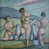 Baigneuses Hodler restauré