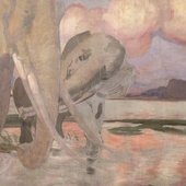 Albert Besnard, les éléphants